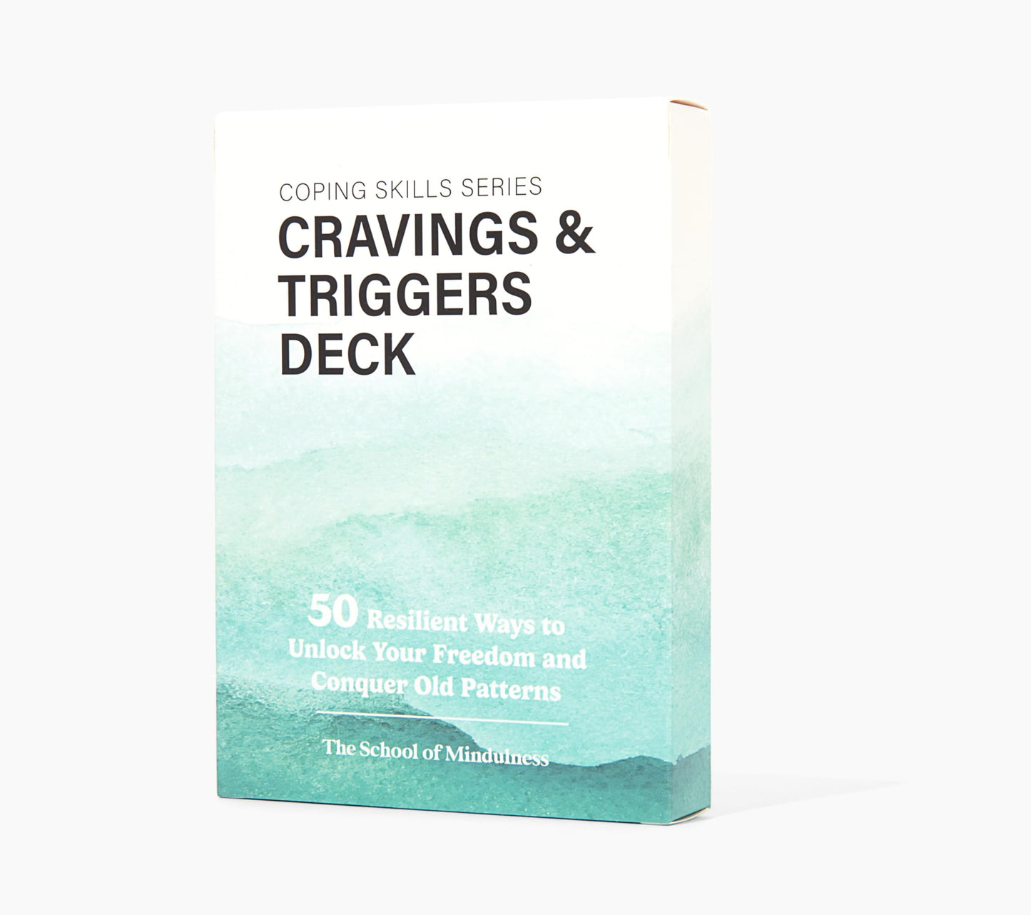 The School of Mindfulness- Mindfulness Coping Skills Series Deck for Depression and Anxiety Anger Management and Cravings and Triggers (Cravings and Triggers)