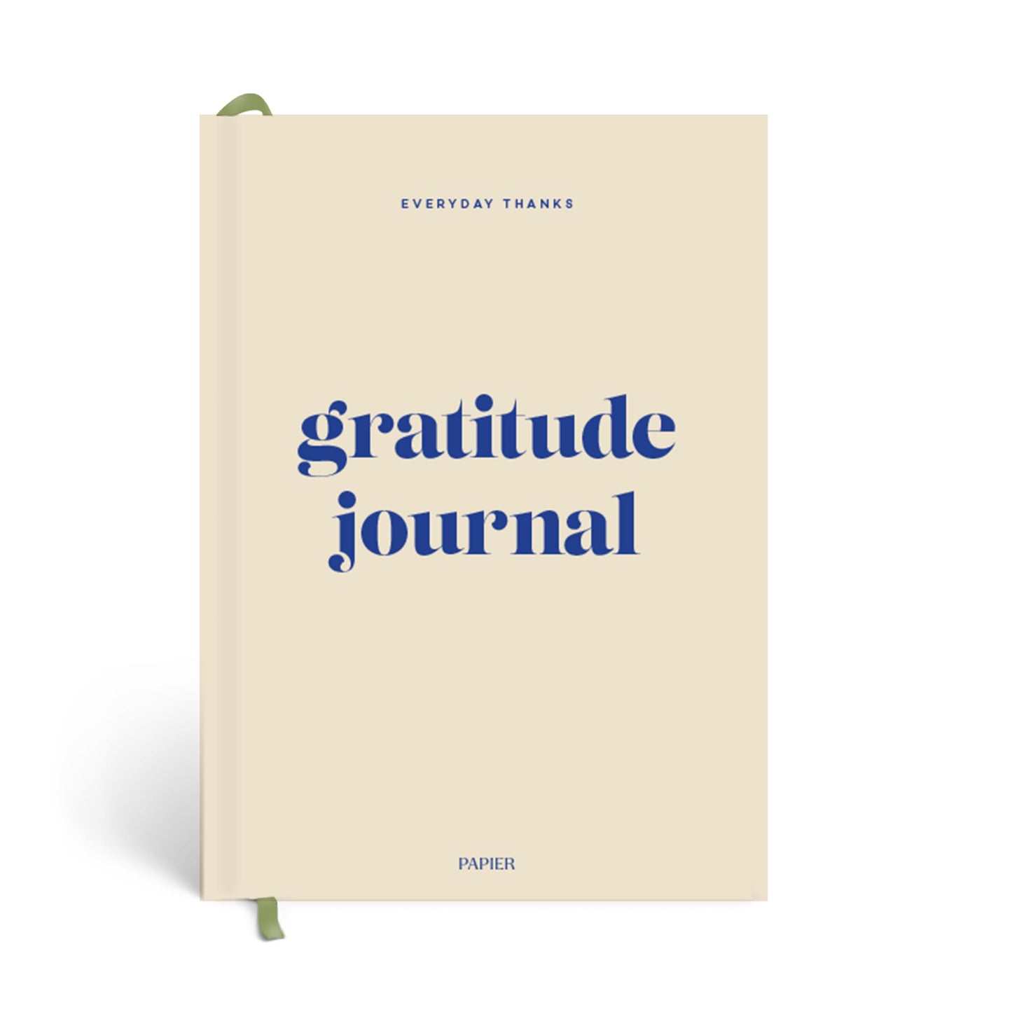 Papier Daily Gratitude Journal - Beige 8.46"L x 6.02"W | Hardcover Gratitude & Healthy Mindset Diary for Personal Growth Mindfulness & Self-Reflection | Track Wins in Your Life for 5 Months