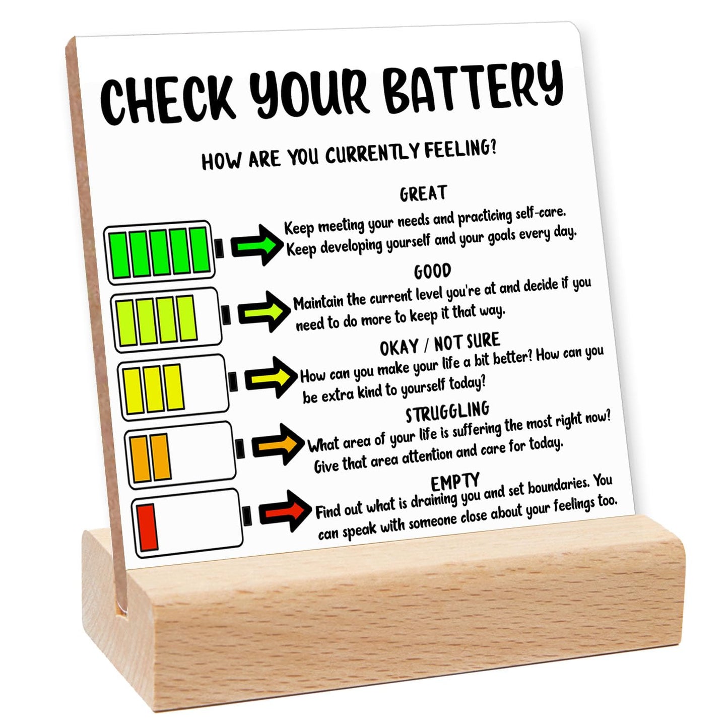 Recovery Self Care Gifts Mental Health Sign Counselor Counseling Office Must Haves Calming Corner Desk Decor for Home Therapist Offices Calming Corner Psychology Decorations