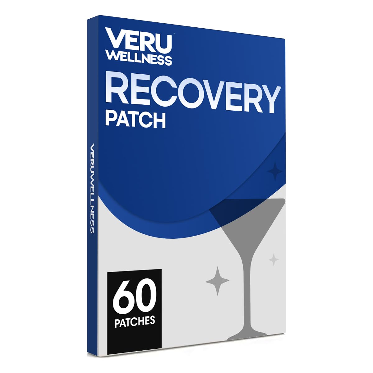 Veru Wellness Party Recovery Patches: 60 Waterproof Pads for Morning and Night Use - Refreshed Formula for Comfortable Recovery