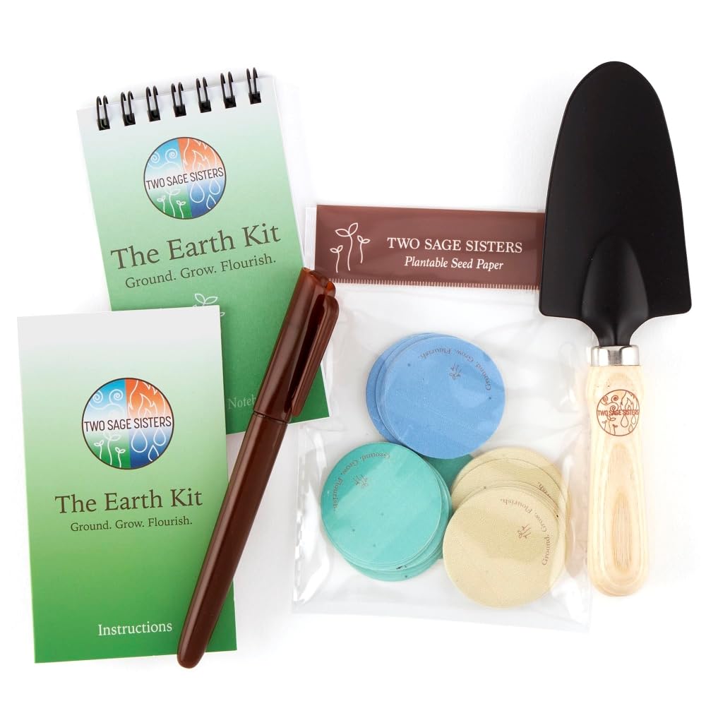 The Earth Kit – Self-Care Package for Women and Men – Kickstart The Year with Wellness – Bury Negative Thoughts for Stress Relief and Healing - Care Kit by Two Sage Sisters