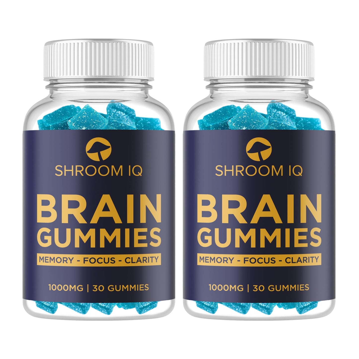 Shroom IQ Brain Supplements for Memory and Focus - Nootropic Gummies for Mental Health and Brain Booster