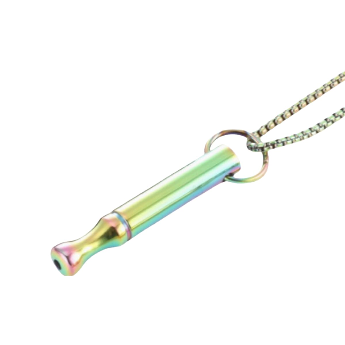 Generic Anxiety Relief Necklace Mindfulness Breathing Meditation Stress Relief Necklace for Women Men (Rotundity Rainbow) 60+5+5cm Rainbow Silver Gold Black