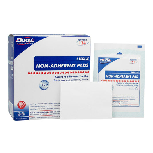 3X4 Sterile Non-Adherent Pad- 100 Pads [Health and Beauty]