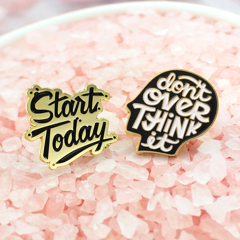 Creative Alloy Pin for Mental Health Awareness