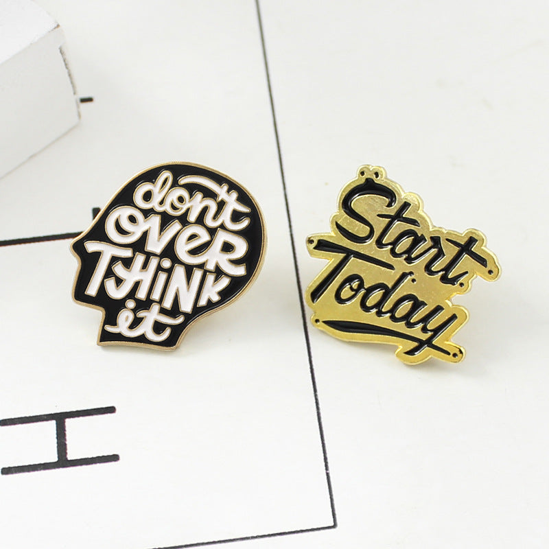 Creative Alloy Pin for Mental Health Awareness