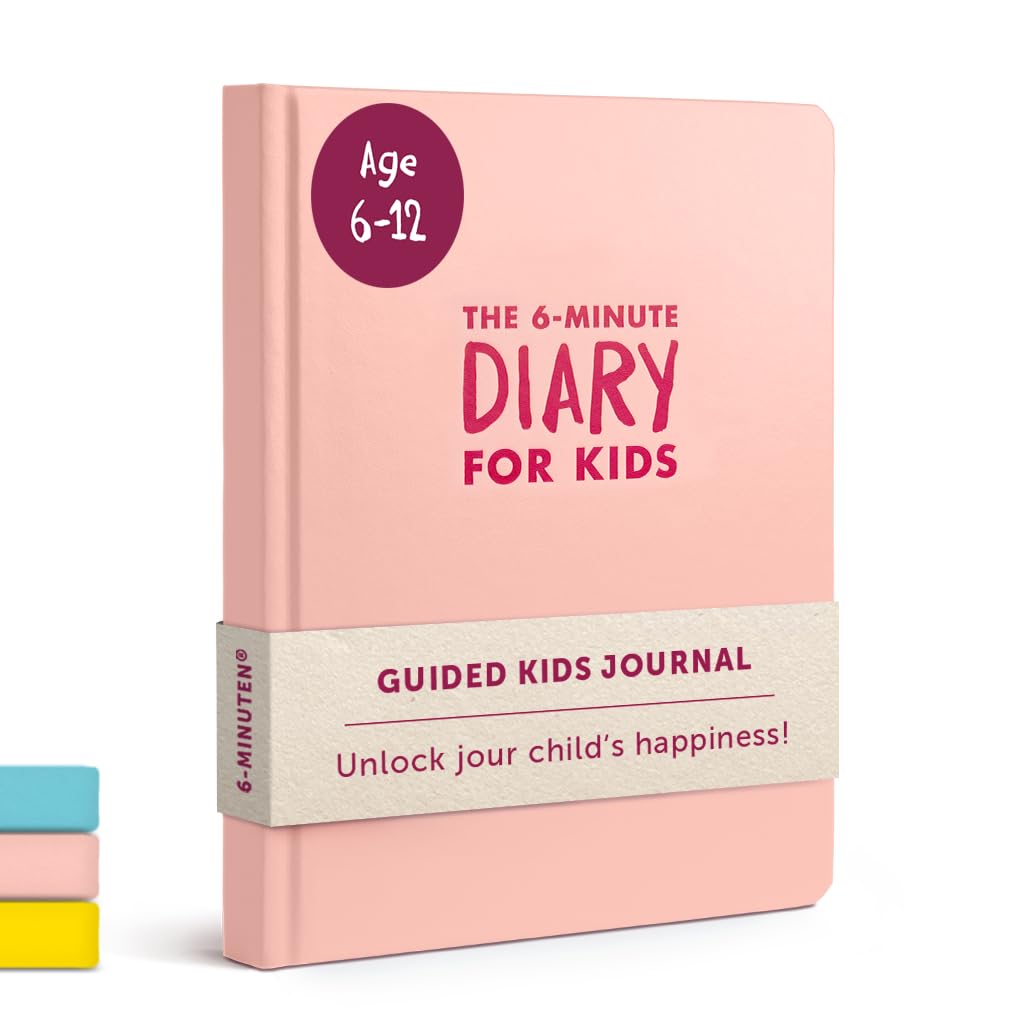 6-Minute Kids Diary – Journal for Kids 6-12 to Develop a Happy Self Mindfulness and Positive Habits – Kids Gratitude Journal for Girls & Boys