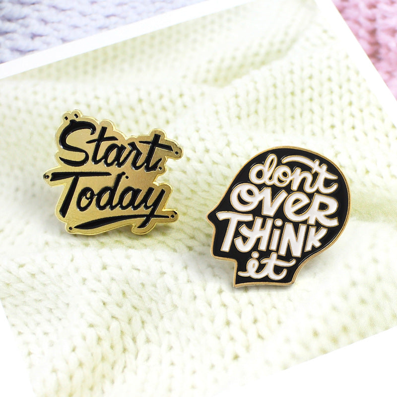 Creative Alloy Pin for Mental Health Awareness