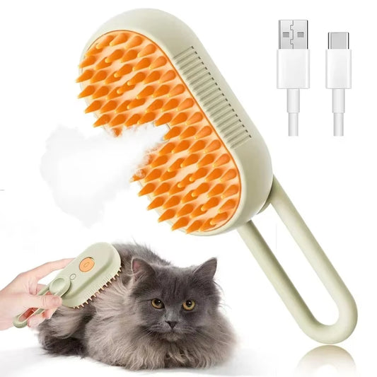 3-in-1 Steam Pet Grooming Brush