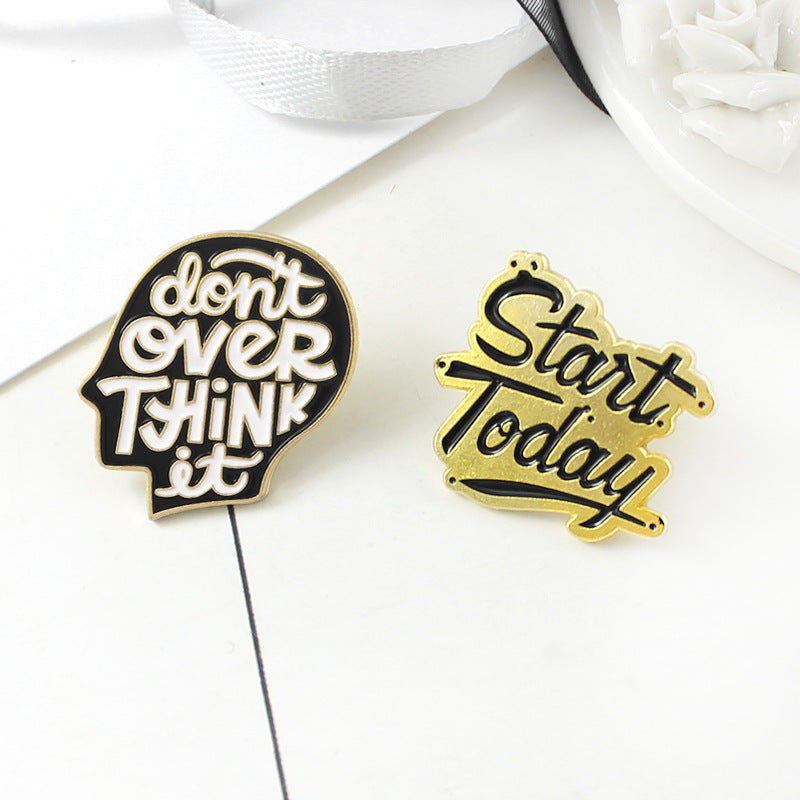 Creative Alloy Pin for Mental Health Awareness