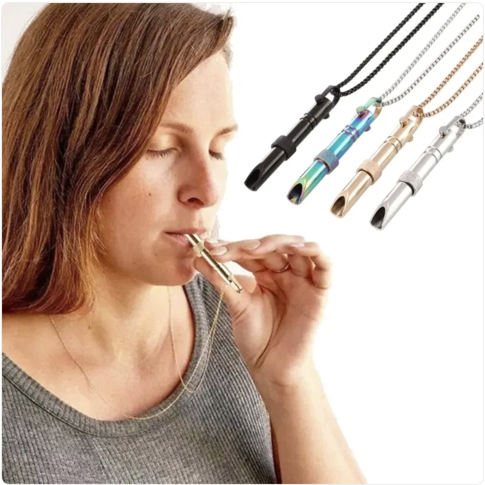 Stainless Steel Mindfulness Breathing Necklace