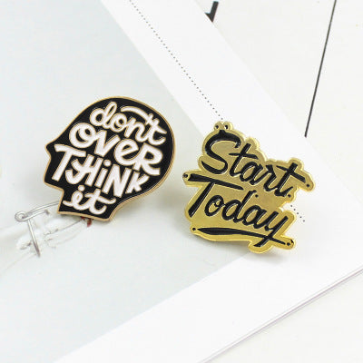 Creative Alloy Pin for Mental Health Awareness